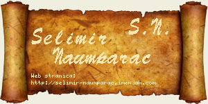 Selimir Naumparac vizit kartica